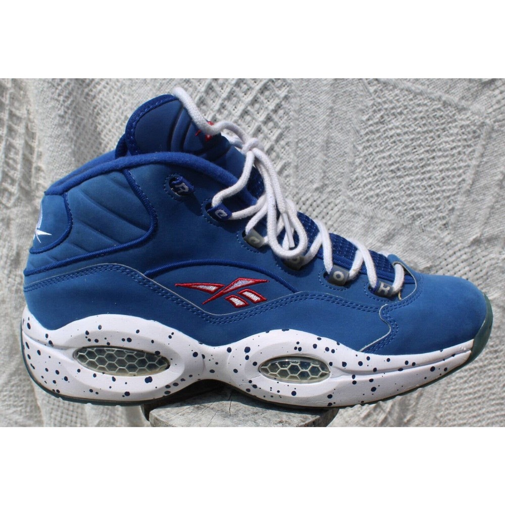 Size 10.5 - Reebok Question Mid Blue - Picture 3 of 10